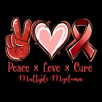 Peace Love Cure Multiple Myeloma Cancer Premium Tee | Teevron