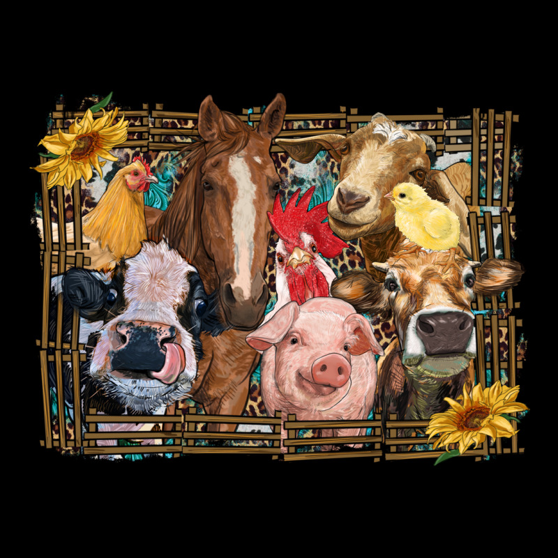 Western Farm Animals Heavy Core Tee by RanaPortraitStore | Teevron