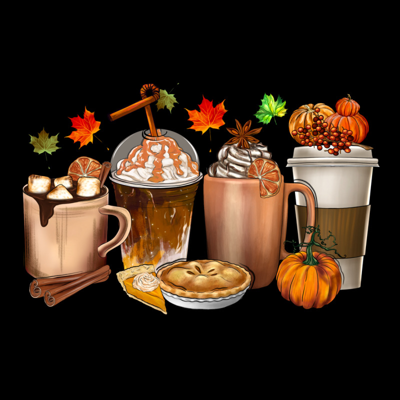 Pumpkin Spice Coffee Cups Heavy Core Tee by texasbilliewilder | Teevron