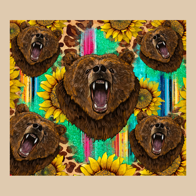 Bear Tumbler Heavyweight Sweatshirt by BarkalooDesign | Teevron
