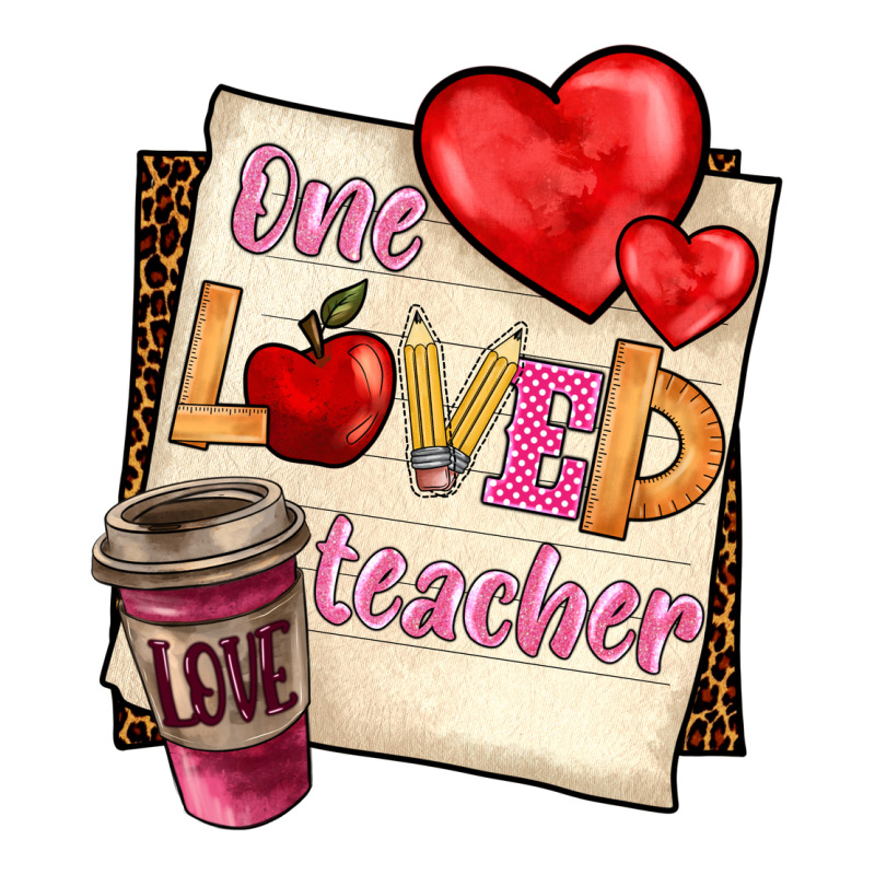 One Loved Teacher Zipper Hoodie by BarkalooDesign | Teevron