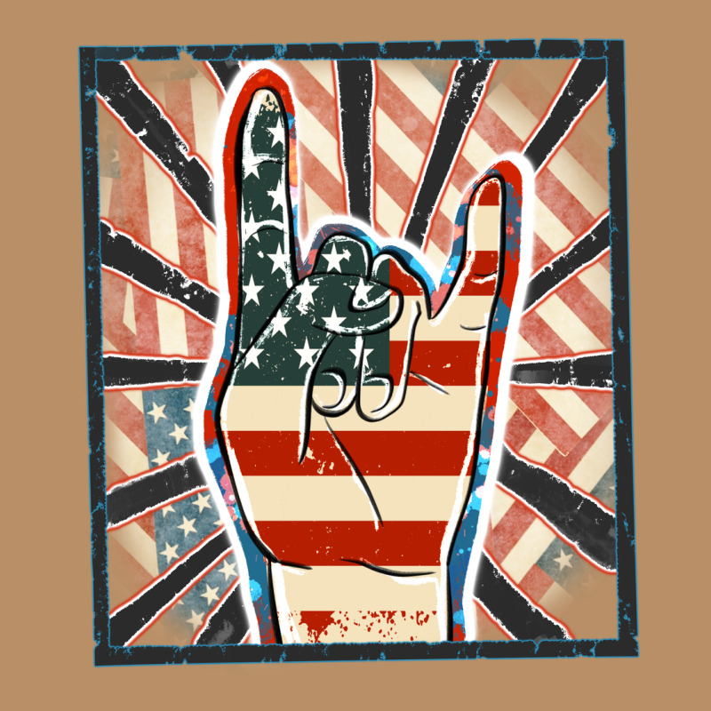 Freedom Rock Hand Vintage Hoodie by FaDigitalArtStudio | Teevron