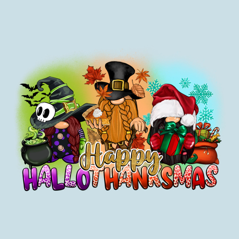 Happy Hallothanksmas Gnomes Ladies Tee by CowGirlArtShop | Teevron