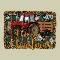 Merry Christmas Tractor Heavy Core Tee | Teevron
