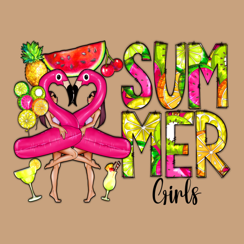 Summer Girls Flamingo Vintage Tee by CowCowDesign | Teevron