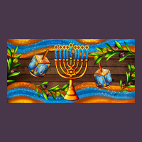 Hanukkah With Candlestick Heavyweight Hoodie | Teevron