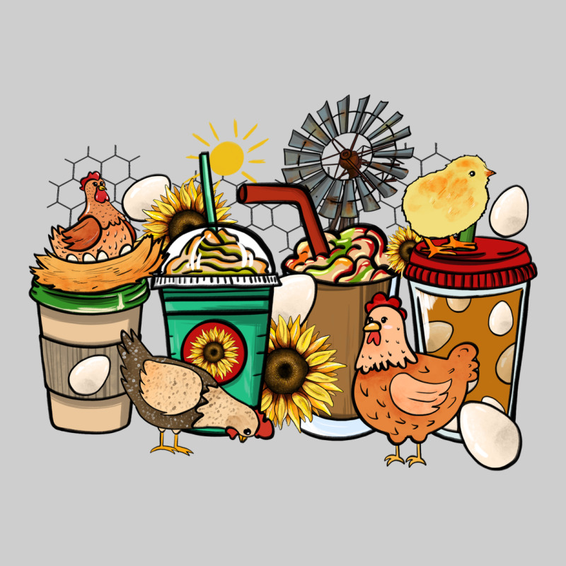 Chicken Coffee Cups Premium Tee by HowdyJamesFarm | Teevron