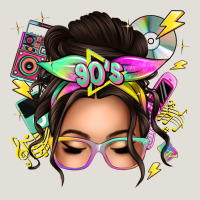 90s Messy Bun Heavy Core Tee | Teevron