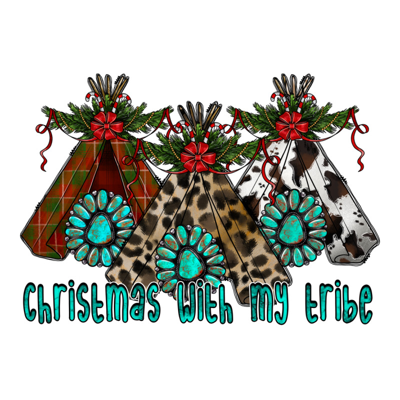 Christmas With Tribe Premium Hoodie by CowhideDigitalArt | Teevron