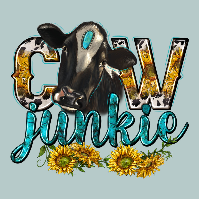 Cow Junkie With Cow Heavy Core Tee by texasbilliewilder | Teevron