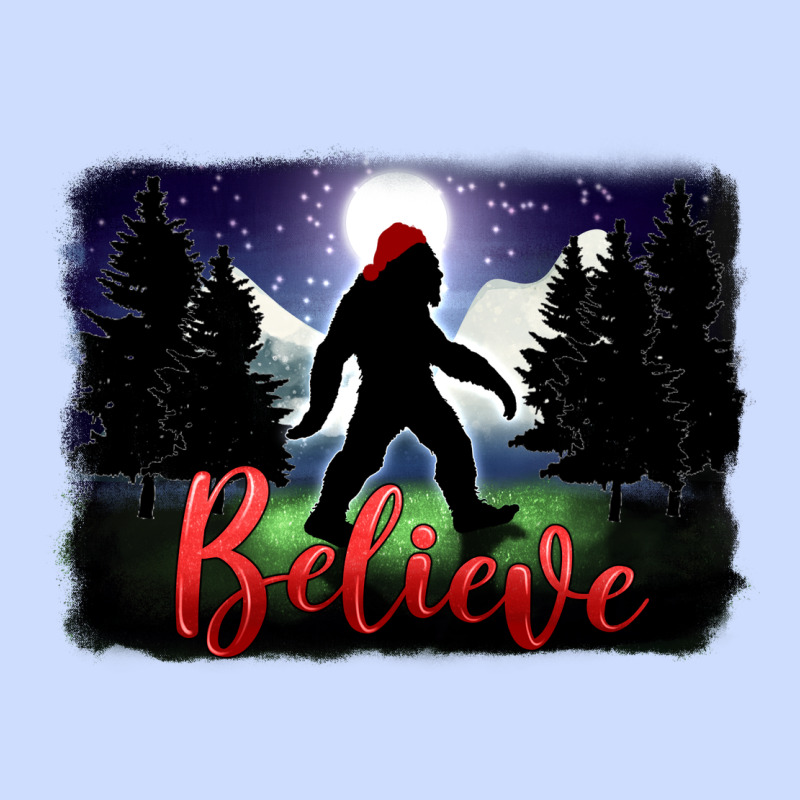 Bigfoot Believe Christmas Urban Heavy Tee by FaDigitalArtStudio | Teevron