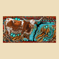 Texas Longhorn With Aztec Tiger And  Leopard Premium Hoodie | Teevron
