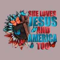 She Love Jesus And America Too Vintage Hoodie | Teevron