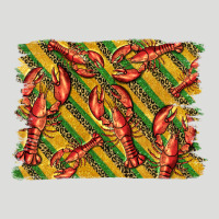 Mardi Gras Crawfish Background Zipper Hoodie | Teevron