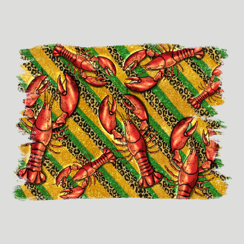 Mardi Gras Crawfish Background Zipper Hoodie by BarkalooDesign | Teevron