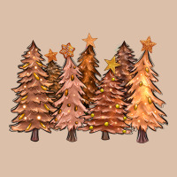 Melanin Christmas Trees With Lights Urban Heavy Tee | Teevron