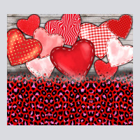 Valentine's Day Red Hearts Red Leopard Zipper Hoodie | Teevron