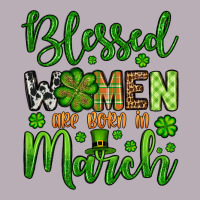 St. Patrick's Blessed Women Are Born In March Vintage Tee | Teevron
