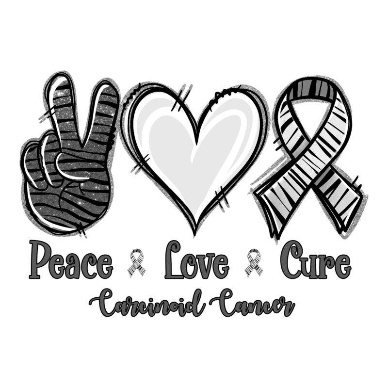 Peace Love Cure Carcinoid Cancer Premium Tee by Jasminsmagicworld | Teevron