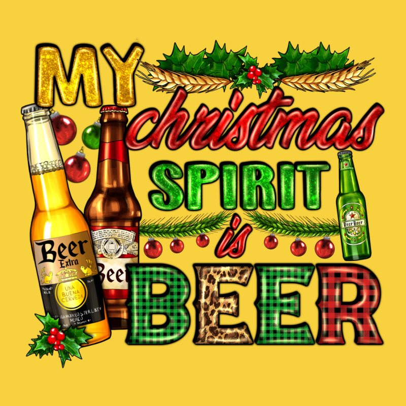 My Christmas Spirit Is Beer With Beer Bottles Premium Sweatshirt by AdoDesignShop | Teevron