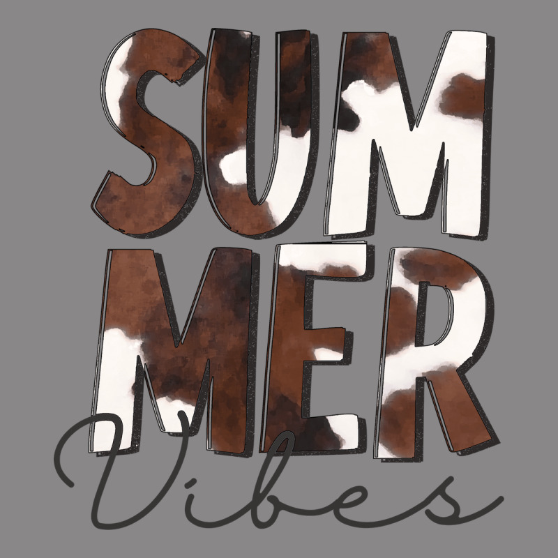 Summer Vibes Brown White Cowhide Vintage Tee by CowCowDesign | Teevron