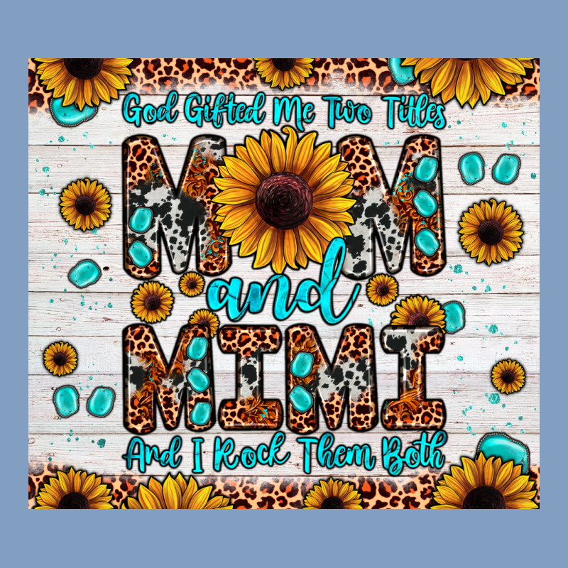 God Gifted Me Two Titles Mom And Mimi And I Rock Them Both Urban Hoodie by JahusDesignShop | Teevron