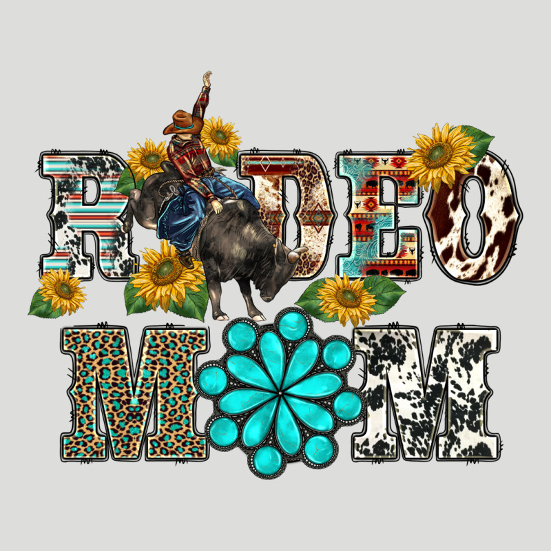 Western Rodeo Bullfighter Mom Turquoise Gemstones  Sunflowers Zipper Hoodie by BarkalooDesign | Teevron