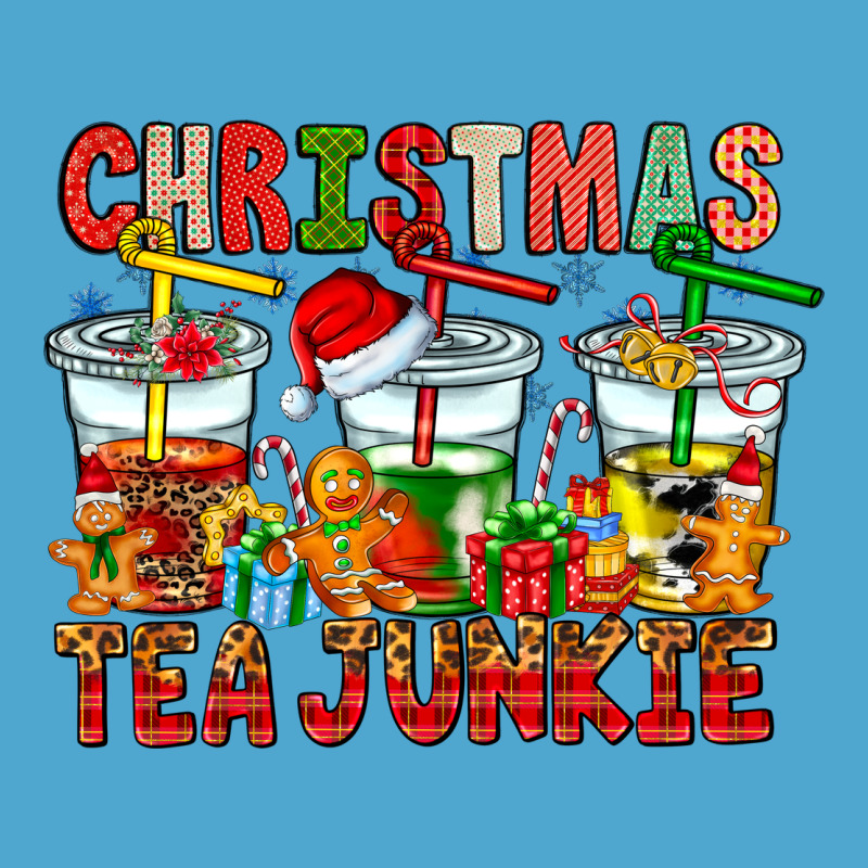 Christmas Tea Junkie Premium Hoodie by CowhideDigitalArt | Teevron