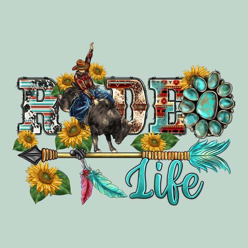 Western Rodeo Bullfighter  Life Turquoise's Gemstones Arrow Sunflowers Zipper Hoodie by BarkalooDesign | Teevron