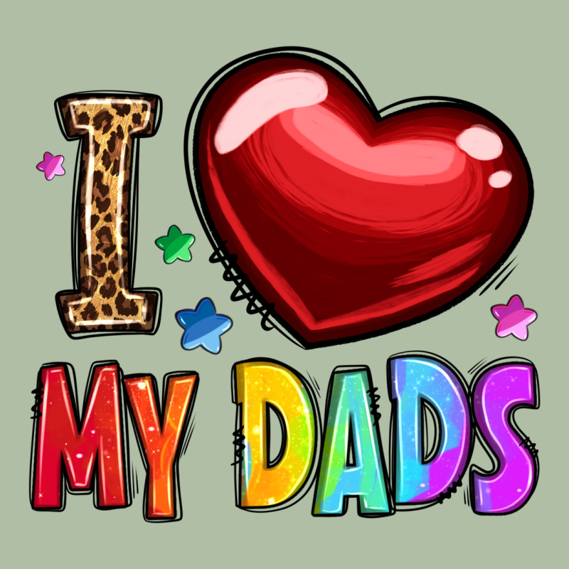 I Love My Dads Urban Heavy Tee by OliviaCreatesArt | Teevron