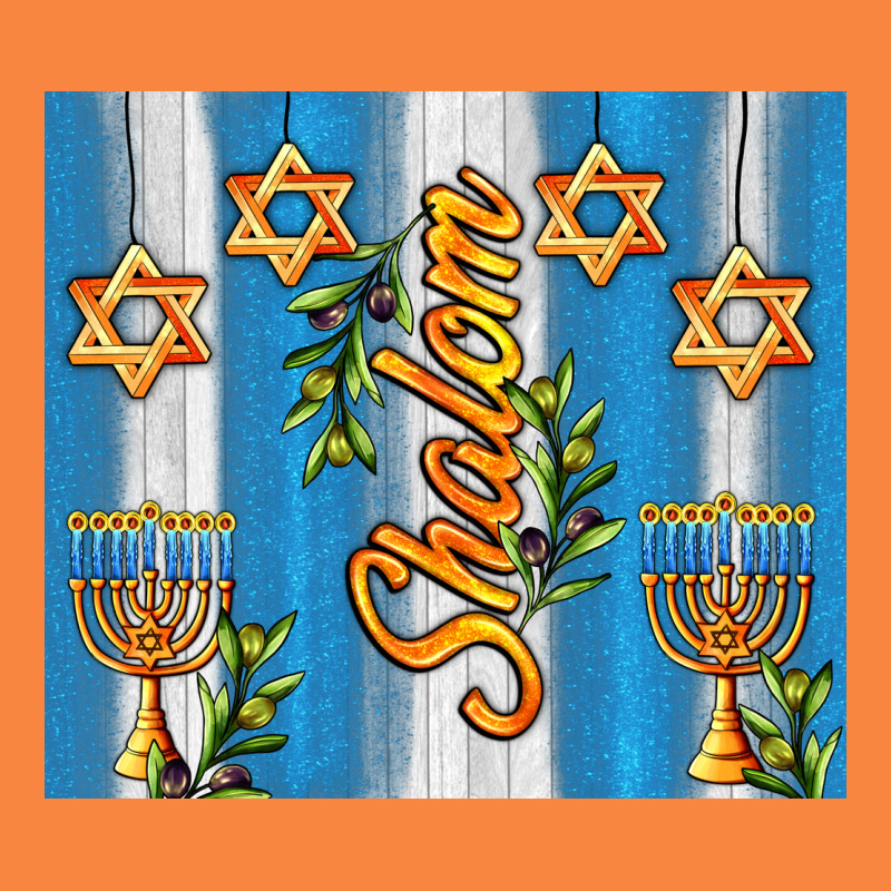 Shalom With Star Of David Premium Sweatshirt by AdoDesignShop | Teevron