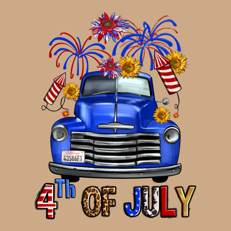 Western Fourth Of July Truck Vintage Hoodie by FaDigitalArtStudio | Teevron