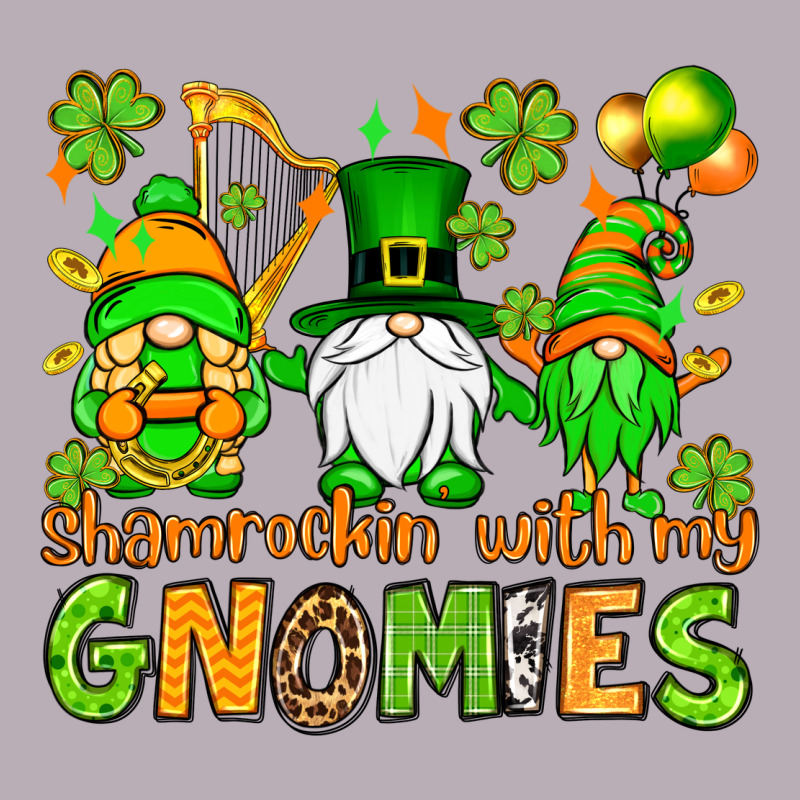 St. Patrick's Day Shamrockin' With My Gnomies Vintage Tee by OliviaCreatesArt | Teevron