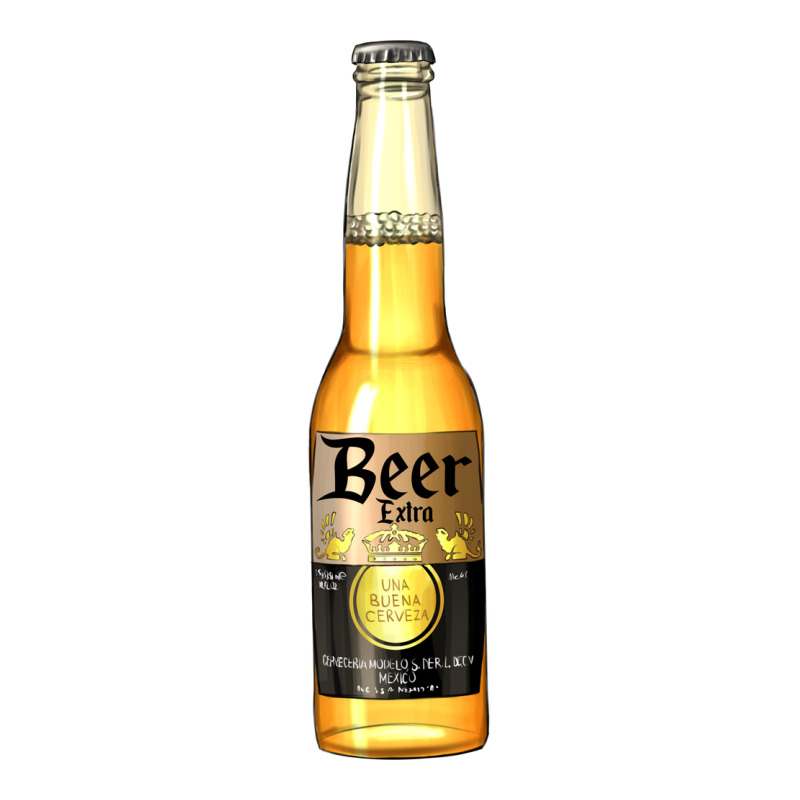 Yellow Beer Bottle Heavyweight Hoodie by AdoDesignShop | Teevron