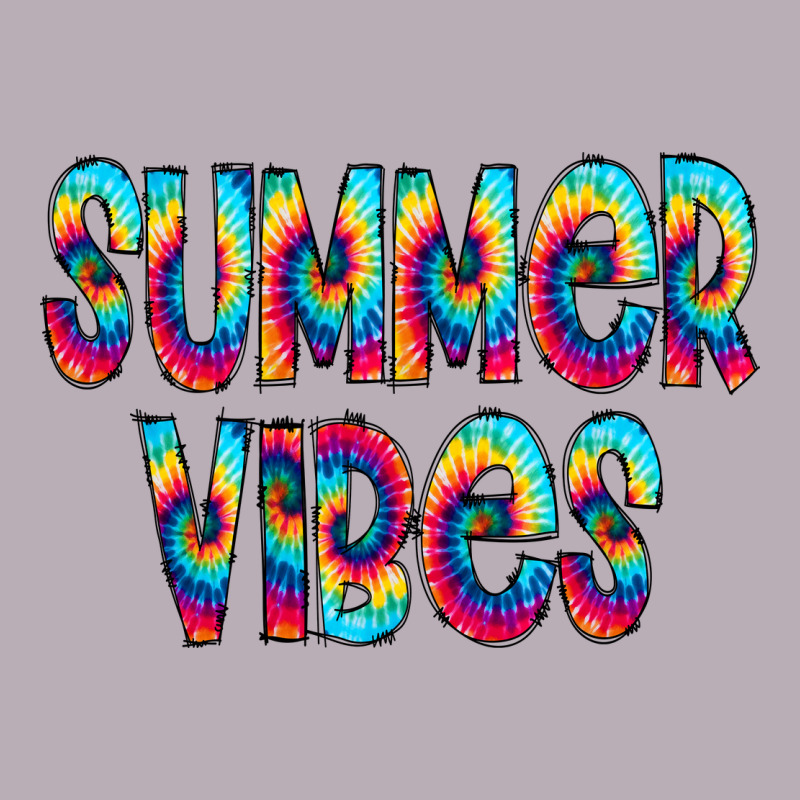 Summer Vibes Tie Dye Doodle Vintage Tee by CowCowDesign | Teevron