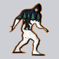 Bigfoot Wood Layered Christmas Heavyweight Sweatshirt | Teevron