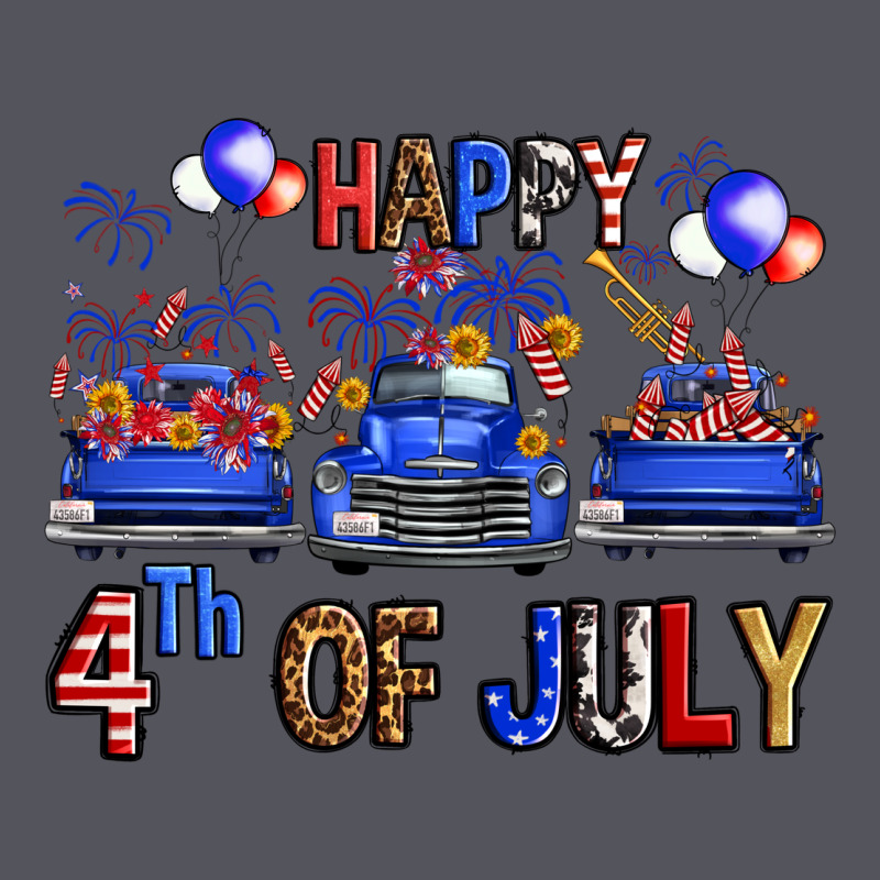 Western Truck Hello Fourth Of July America Vintage Hoodie by FaDigitalArtStudio | Teevron