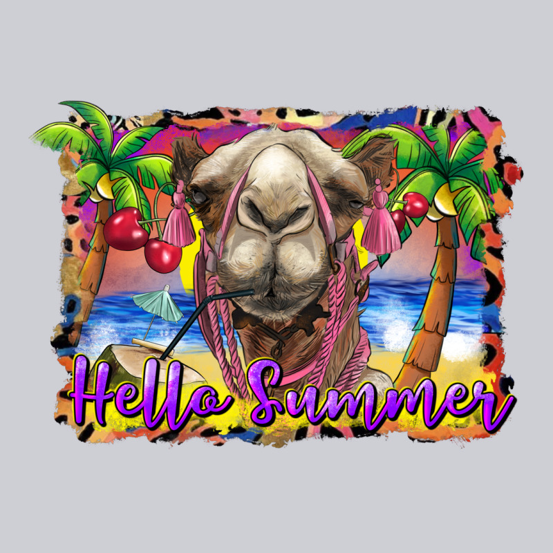 Hello Summer Camel At The Beach Heavyweight Sweatshirt by BarkalooDesign | Teevron