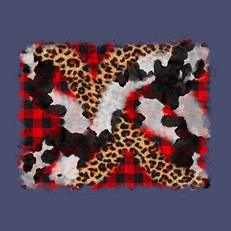Cowhide Buffalo Plaid Leopad Background Vintage Tee by CowCowDesign | Teevron