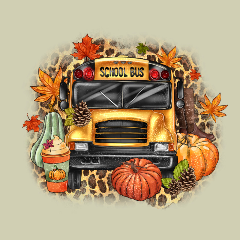 Fall School Bus Heavy Core Tee by texasbilliewilder | Teevron