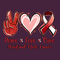 Peace Love Cure Heart And Neck Cancer Premium Tee | Teevron