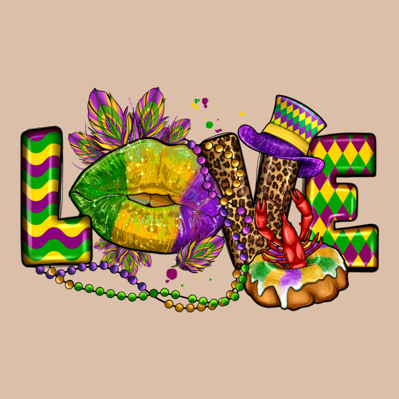 Love Lips Mardi Gras Urban Heavy Tee by OliviaCreatesArt | Teevron