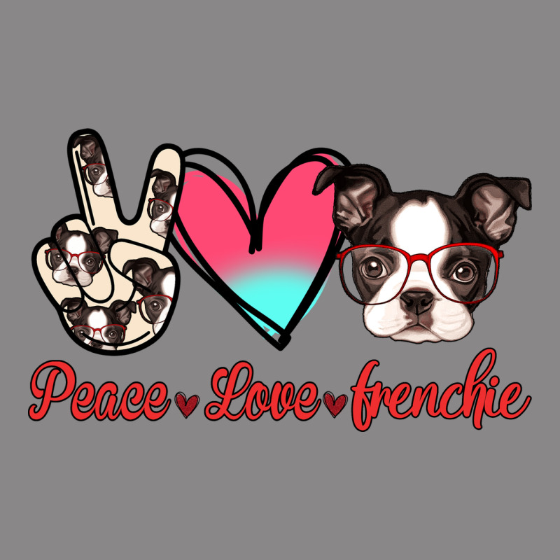 Peace Love Frenchie Vintage Tee by Jasminsmagicworld | Teevron