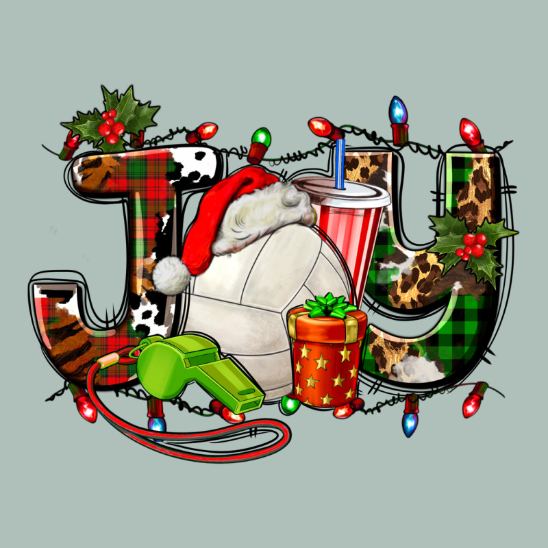 Joy With Volleyball And Santa's Hat Heavyweight Hoodie by AdoDesignShop | Teevron