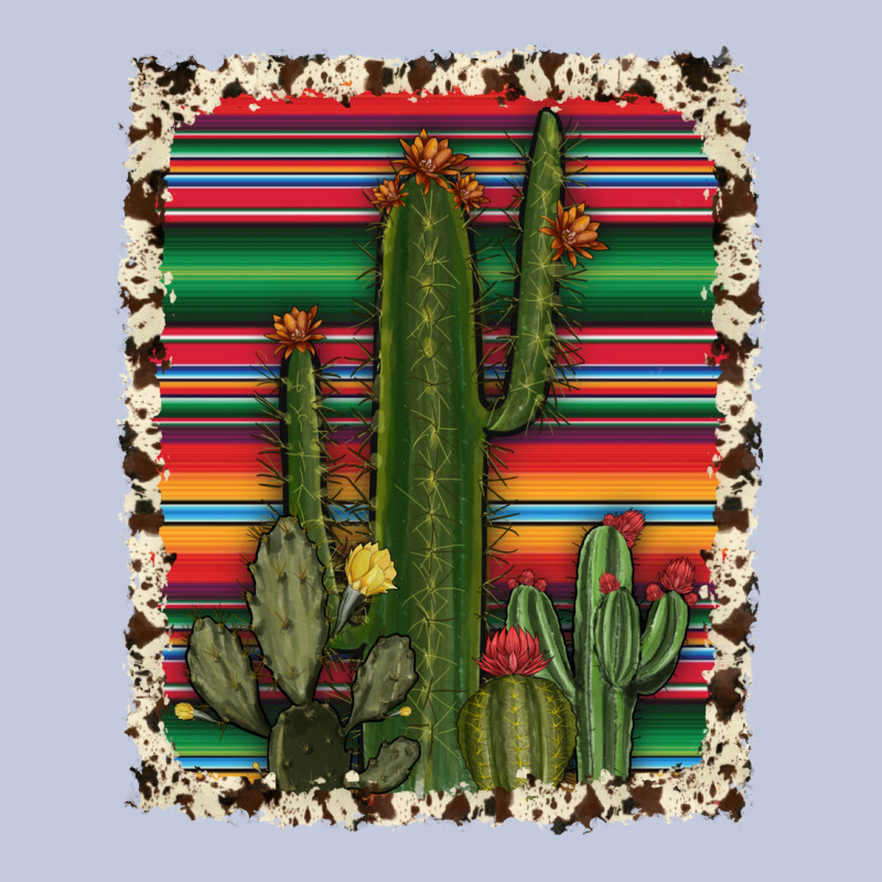 Serape Cowhide Cacti Long Sleeve Tee by RanaPortraitStore | Teevron