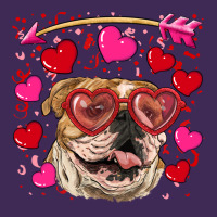 Valentine's Day  Brown English Bulldog Premium Hoodie | Teevron