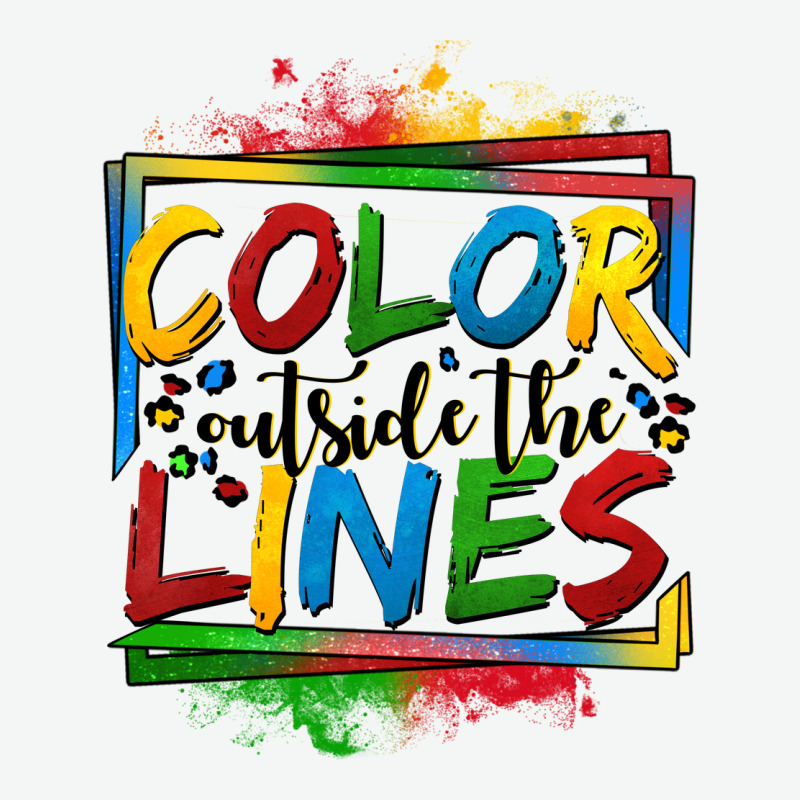 Color Outside The Lines Autism Urban Heavy Tee by OliviaCreatesArt | Teevron