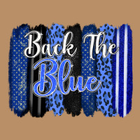 Back The Blue Brushstrokes Vintage Hoodie | Teevron