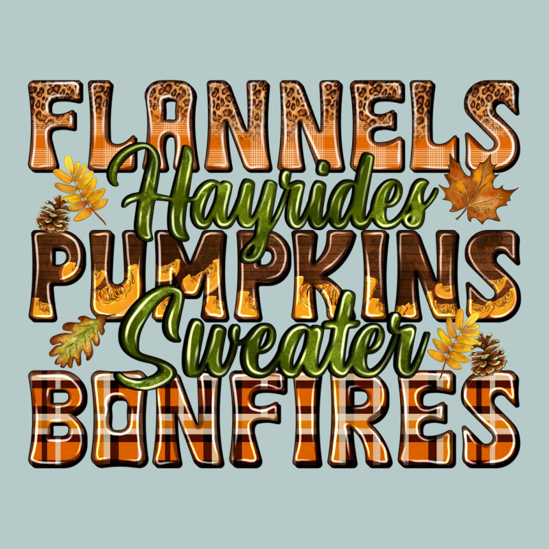 Flannels Hayrides Pumpkins Heavy Core Tee by texasbilliewilder | Teevron