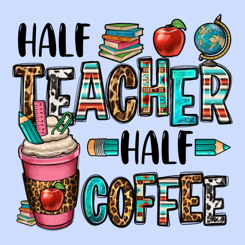 Half Teacher Half Coffee Urban Heavy Tee by OliviaCreatesArt | Teevron